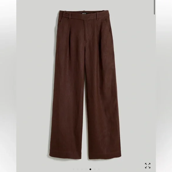 Madewell The Harlow Wide-Leg Pant in 100% Linen - Picture 11 of 12